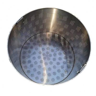 China Stainless Steel Kitchen Mesh Basket With Handles For Sustainable Vegetable for sale