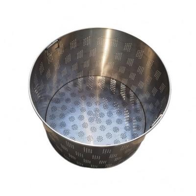 China Stainless Steel Mesh Storage Basket With Handles Viable Kitchen For Rice for sale