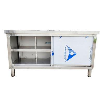 China Multifunctional Stainless Steel Sliding Door Work Table Sliding Doors Kitchen Operation Table for sale