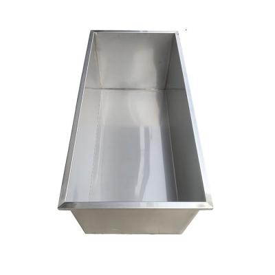 China Stocked Rectangular Stainless Steel Water Storage Tank Without Cover for sale