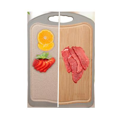 China Sustainable Kitchen Tools Chopper Damp Proof Water Drain Custom KOBACH Bamboo Cutting Board for sale