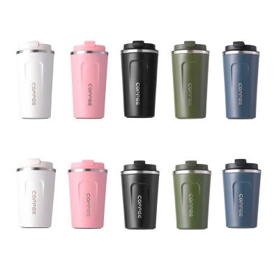 China 12oz 170z Logo Vacuum Insulated Double Wall Reusable Stainless Steel Tumbler Coffee Cup Viable Custom Mug With Lid for sale