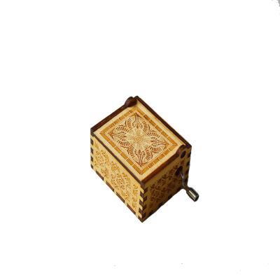 China Square Display Factory Stock Music Box Music Box Gift Wooden Music Box for sale