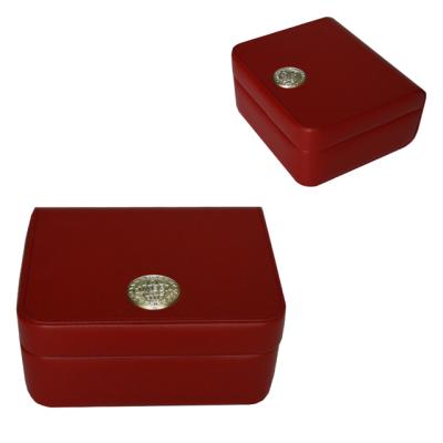 China Nice red leather jewelry packaging wrist smartwatch jewelry for brand watch box display packaging for sale