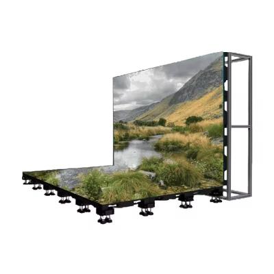 China Cheap Portable Full Color Dance Floor Screen Non Slip Floor Tiles For Wedding Events for sale