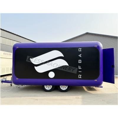 China Vintage elektrische pizza drive mobiele food truck trailer volledig uitgerust voor fruit in de VS Te koop