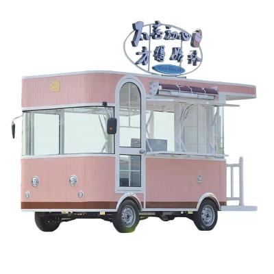 China 110V/220V Mini Coffee/ice Cream/hot Dog Cart Bbq Concession Food Trailers Snack Car Food Truck Shop for sale