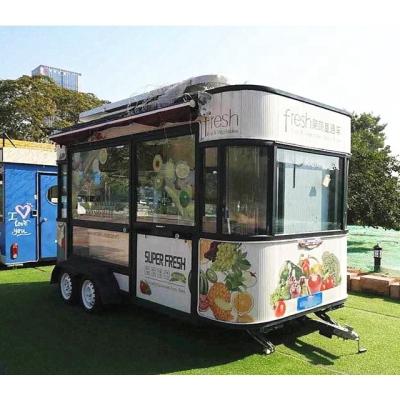 China Stainless Steel Bus Deep Fryer Fast Food Trucks Street Mobile Food Trailer with Full Kitchen Equipments for sale