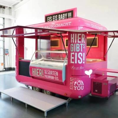 China Hotdog Cart Ice Cream Beer Bar and Soft Drinks Mobile  Food Truck 600KG to 1400KG for sale