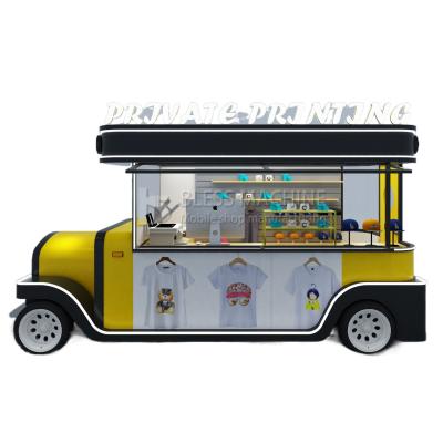 China 2022 Mobile T-shirt Hat Cup Hot Stamping and Printing Shop Truck Trailer for Printing for sale