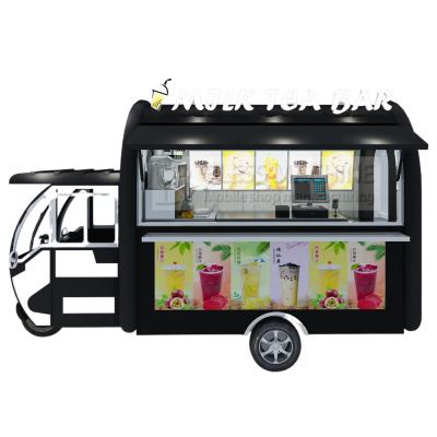 China Milk Tea Bar Tricycle 2022 Triciclo elétrico para equipamento completo de máquinas no Outlet à venda