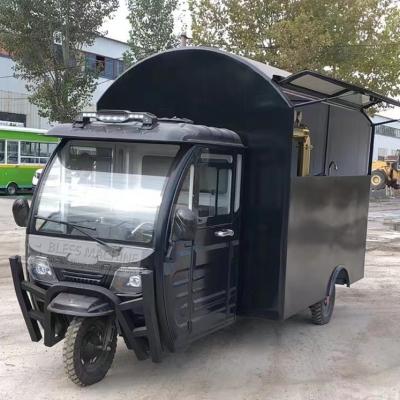 China 2023 Retail Electric Mobile Tricycle for Fresh Drinks Galvanized Steel Material for sale