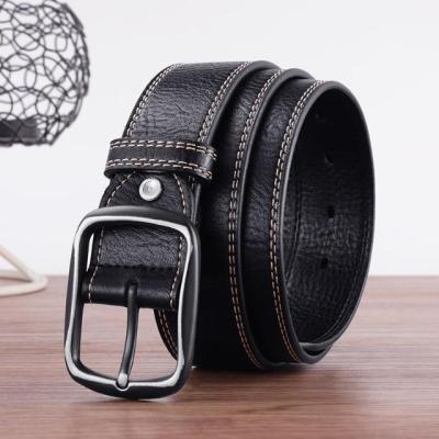 China The trend men's fashion.Casual leather belt men's jeans belt soft and casual personality student of young men's leather youth for sale