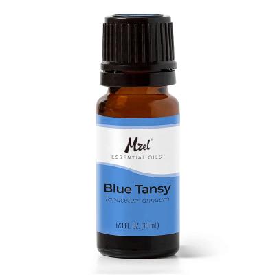 China Skin Revitalizer 100% OEM Private Label Pure Natural Undiluted Aromatherapy Therapeutic Blue Tansy Essential Oil for sale