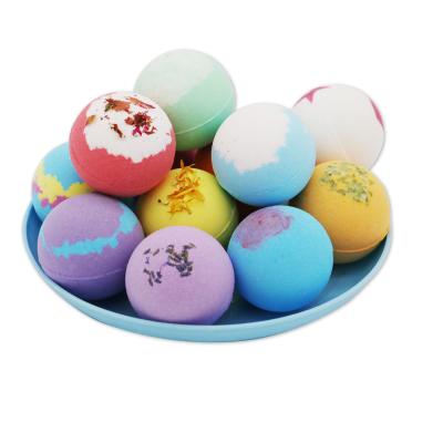 China OEM Private Label 100% Natural Bubble Flower Bath Bombs With Dry Flowers Bath Bombs BBM036 for sale