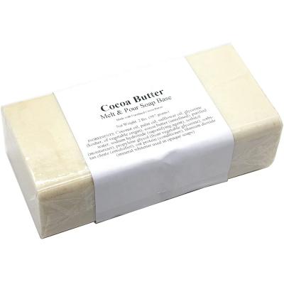 China Basic Cleansing Private Label 2 Pounds Natural Cocoa Butter Melt & Pour Soap Base for sale