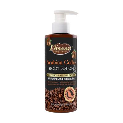 China 300ml Arabica Organic Coffee Bean Body Lotion Body Care Whitening Moisturizing Brightening Cream for sale