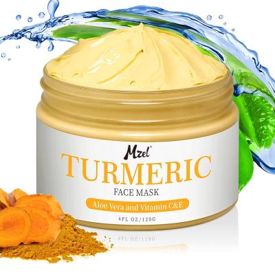 China Natural Moisturizer Private Label Face Care Turmeric Vitamin C Clay Mask With Aloe Vera Honey Extract for sale