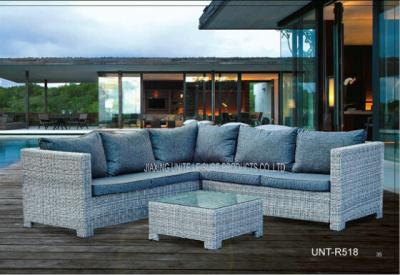 China Outdoor / Indoor Weatherproof Rattan Garden Furniture , Rattan Garden Sofa Sets for sale