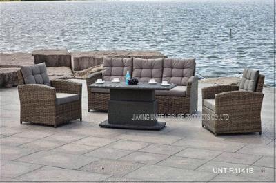 China Popular Rattan Garden Table With Chair / Sofa Sets Furniture For Yard And Lawn for sale