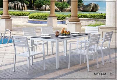 China Fashion White Wicker Patio Furniture , Metal Garden Furniture Sets for sale