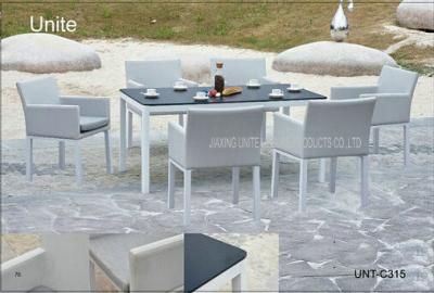 China Limpieza fácil para todo clima determinada de lujo de la tabla de patio del jardín de los muebles del patio en venta