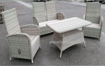 China Durable Garden Patio Table And Chairs , Wicker PE Rattan Outside Furniture Set for sale