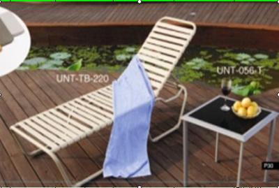 China Indoor / Outdoor Folding Patio Sun Loungers Chair For Beach / Pool Deck for sale