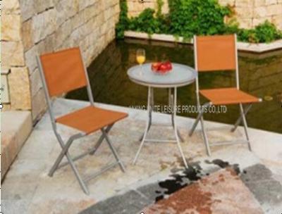 China Bright Color Folding Small Outdoor Table And Chairs For Coffee / Enjoy Life for sale