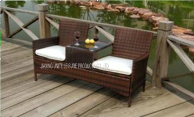 China Outside Patio Furniture Chairs 2 Seat With Cushion For Backyard / Lawn for sale