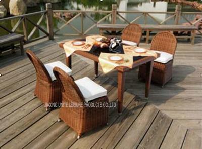 China Outside PE Rattan Wicker Furniture / Garden Rattan Sofa Set Comfortable for sale