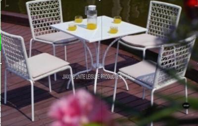 China Outdoor Garden Table And Chairs Set 5 Piece , Metal Garden Furniture Sets for sale