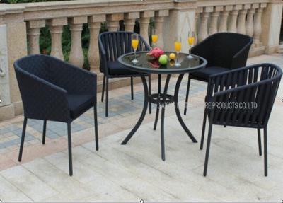 China Weatherproof Garden Patio Table Set , Wicker Table And Chairs Modern Design for sale