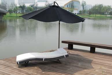 China El jardín al aire libre Relaxer de los muebles de Sunbed preside los ociosos de Sun con el amortiguador en venta