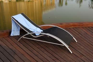 China Silla de playa plegable del metal portátil, muebles al aire libre de descanso del ocioso de Sun en venta