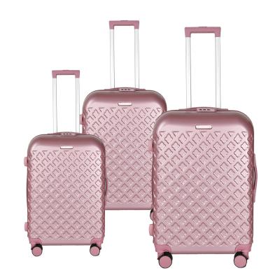 China Wholesale ABS Travel Suitcase With Aluminum Trolley Case Rolls Carry On Hard Luggage for sale