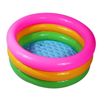 China Inflatable Swim Pool Children Three Color Ring Pool Baby Pool for sale