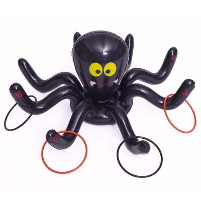 China New Design Home Kids Halloween Spider Toss Inflatable Games Toys for sale