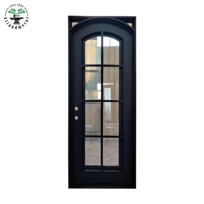 China Hot sale waterproof the best and cheap strong iron solid rainproof door for entrance for sale