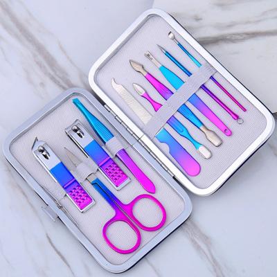 China Chickpea Stainless Steel Nail Clipper Set 10 Pack Manicure Scissors Kit Beauty Treatment Tool Na for sale