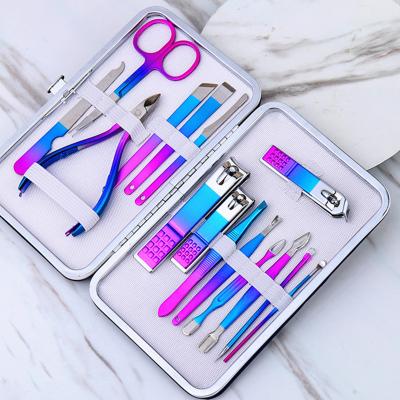 China Chickpea Stainless Steel Nail Clipper Set 12 Pack Manicure Scissors Kit Beauty Treatment Tool Na for sale