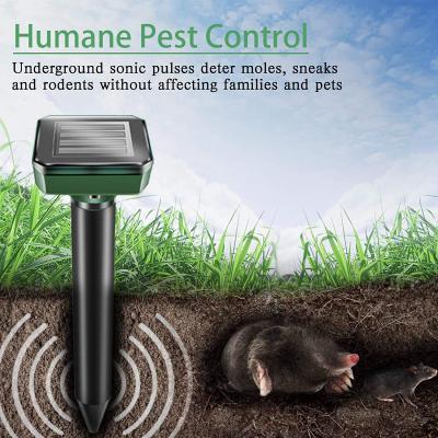 China Newest Garden Outdoor Solar Pest Control Mole Animal Reflector With Ultrasonic Wave for sale