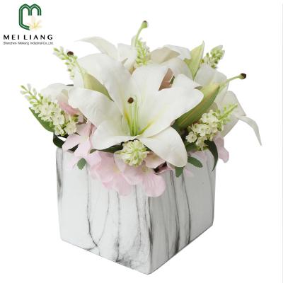 China Minimalist manufacturers supply real touch lily artificial flowers for home decoration artificial flowers for sale