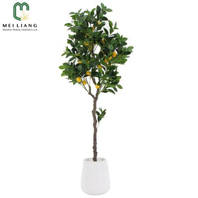 China China Factory Hot Sales High Quality Minimalist Handmade Faux Artificial Lemon Tree Plants Flower For Home Decorative Garden Center for sale