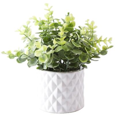 China Minimalist China Plant Green Grass Indoor Outdoor Artificial Plants Tabletop Artificial Green Plant Small Potted for sale