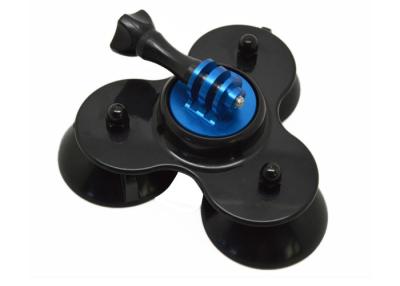 China Triangle Suction Cup Mount  with CNC Aluminum Alloy Mount and Screw for GoPro Hero 4 for sale