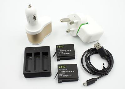 Chine Batteries et chargeurs de GoPro pour AHDBT-401 avec le chargeur de mur, chargeur de voiture, prise BRITANNIQUE à vendre