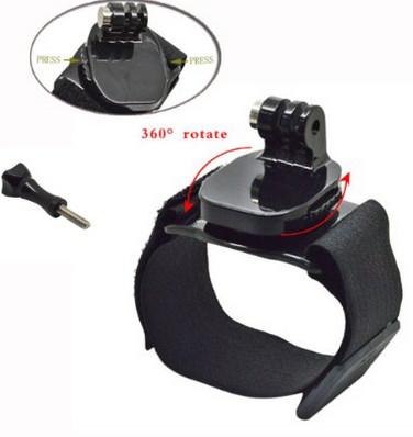 Chine GoPro bâti de dragonne de caméra d'action de rotation de 360 degrés pour le héros de GoPro 4/3+/3/2 à vendre