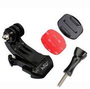 China J Hook Buckle Mounts + Flat Mount + 3M Sticker+ Plastic Thumbscrew action accessories For Gopro for sale