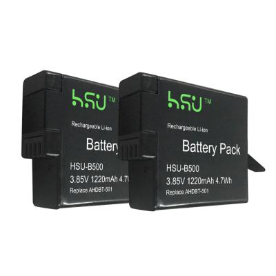 China Replacement GoPro Batteries AHDBT - 501 / GoPro Hero5 Battery 1220 mAh Power for sale